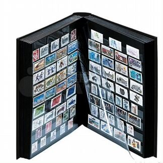 Альбом для марок с 64 чёрными страницами