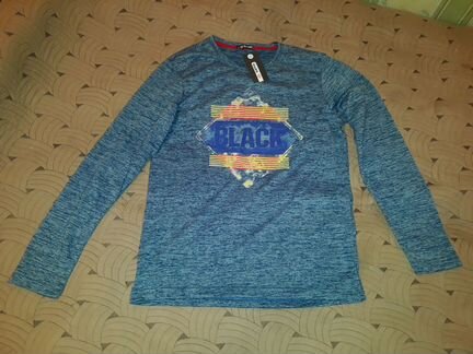 Лонгслив со скриптом. L, XL, 2XL