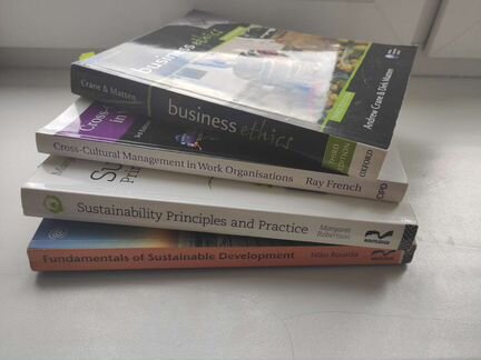 Книги на английском sustainability, ethics, manage