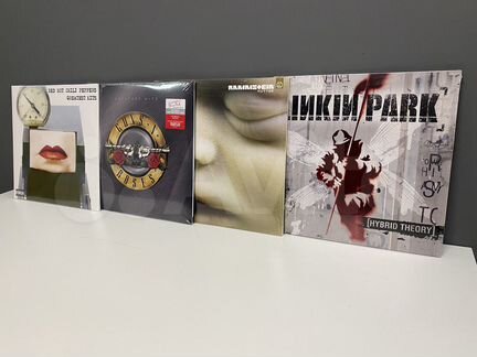 Виниловые пластинки Linkin Park; Rammstein; Guns N