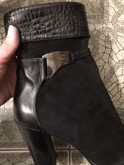 Полусапожки черные Италия