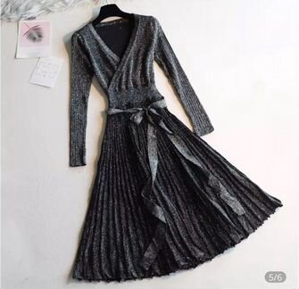 Платье женское чёрное вечернее m-xl