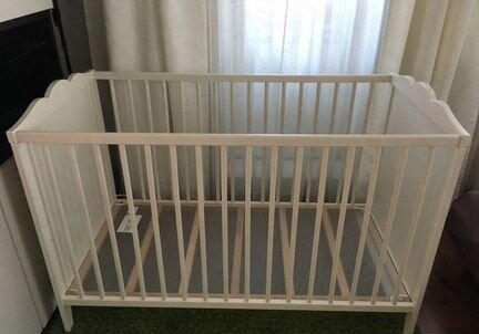 Детская кроватка икеа хенсвик