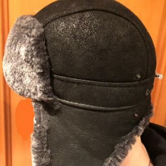 Шапка ушанка, отделка мутон