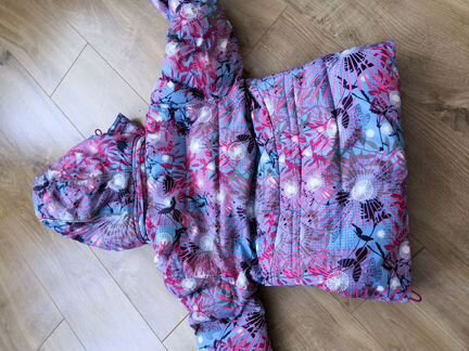 Пуховик на девочку+полукомбенизон (комплект)