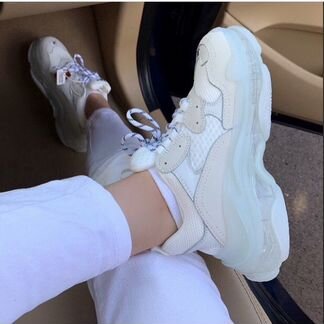 Кроссовки Balenciaga Triple S с прозрачной подошво