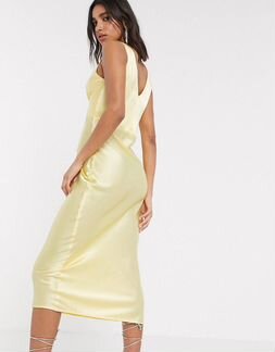 Платье комбинация ASOS желтое
