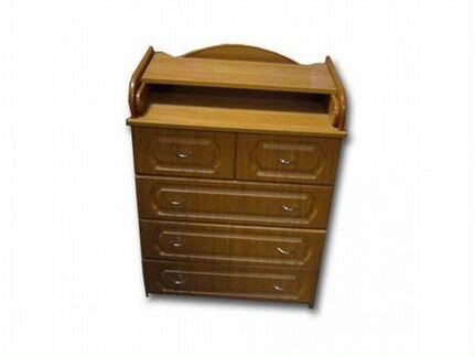 Новый комод пеленальный 5 разных ящиков темный