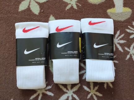 Гетры nike 30-35 размер, белые, 3 пары