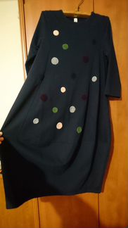 Платье темно-синее