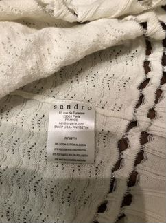 Платье Sandro молочного цвета оригинал