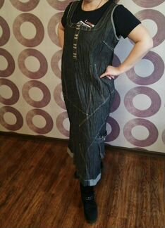 Джинсовый сарафан 54-56р