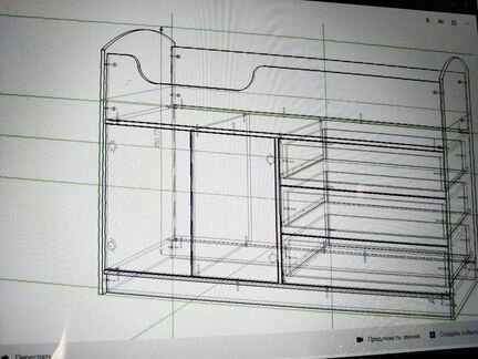 Кровать чердак с ящиками и шкафом