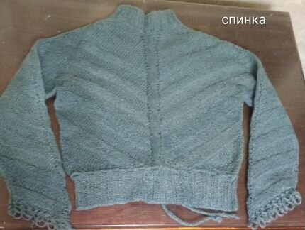 Джемпер ручной вязки из мохера
