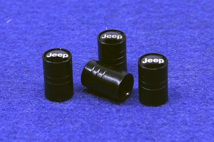 Комплект колпачков воздушного ниппеля Jeep черный