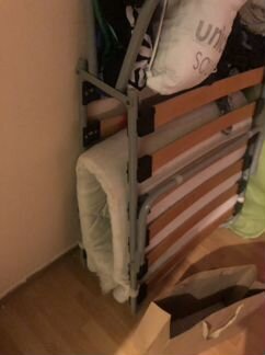 Раскладушка с матрасом бу