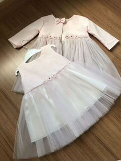 Детский комплект для девочки,новый (платье и жакет