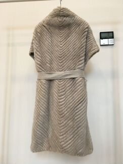 Накидка из вязаной норки Lavagne Furs