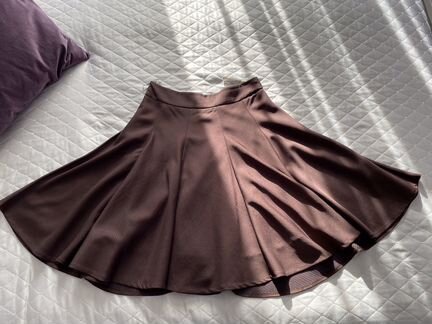 Юбка шоколадного цвета (44-46 р-р)