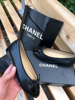 Балетки туфли Chanel Шанель Ballerinas черные