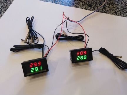 Термометр электронный с двумя датчиками