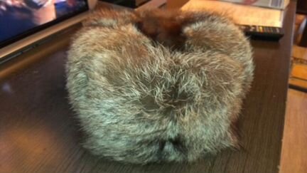 Шапка-ушанка из чернобурки