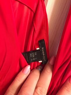 Красное платье Манго, рМ,длина до колена