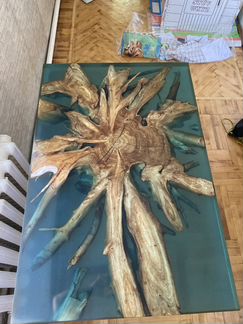 Дизайнерский стол из корня Карагача