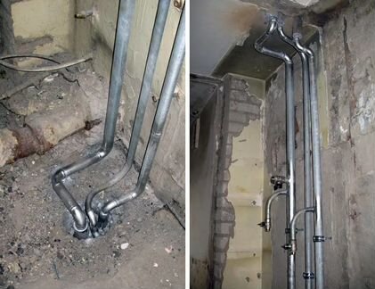 Замена батарей отопления, газосварка, трубогиб