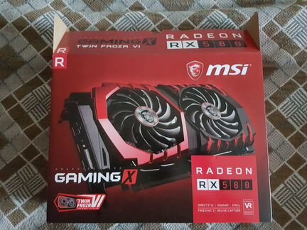 MSI RX 580 gaming X 8 GB
