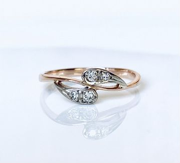 Золотое кольцо с бриллиантами