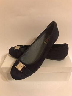 Замшевые балетки