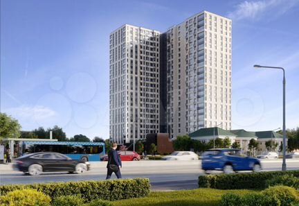 1-к квартира, 41.1 м², 12/24 эт.