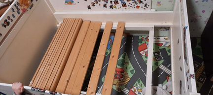 Кровать раздвижная деревянная 90/170