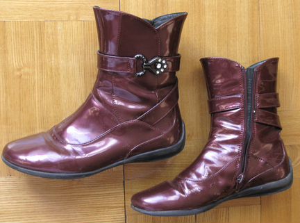 Сапожки лаковые(осень) р.34