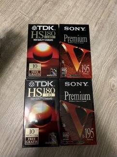 Чистые видеокассеты TDK / sony
