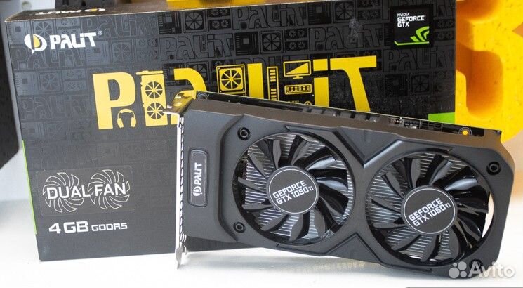 Palit nvidia geforce GTX 1050 ti Dual 4Gb