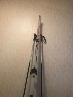 Лыжи беговые 200см, палки 170 см