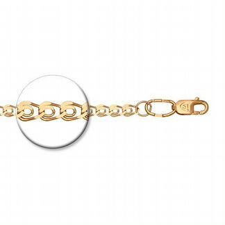 Серебрянная с позолотой цепочка новая