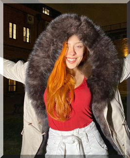 Парка с натуральным мехом