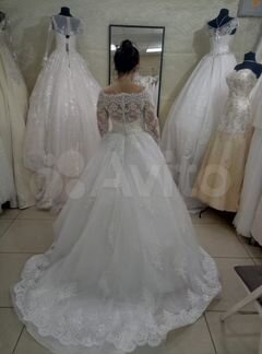 Платье свадебное ручной работы