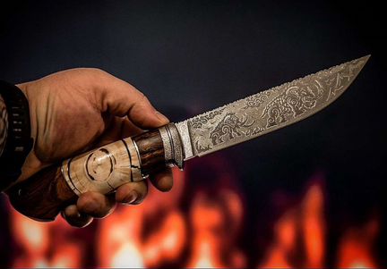 Кованый нож 