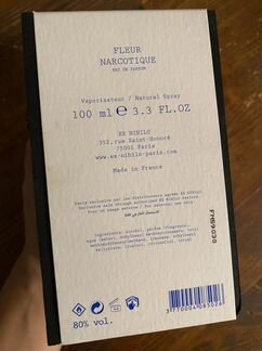 Ex nihilo fleur narcotique оригинал