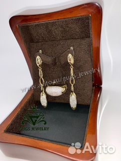 Кольцо и Серьги из желтого золота chimento