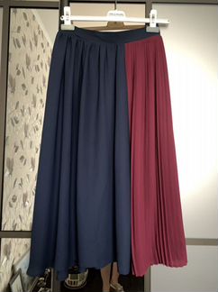 Юбка гофре reserved колор блок