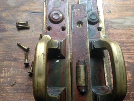 Ручки,замок, дверные антиквар