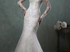 Продаю свадебное кружевное платье-русалка