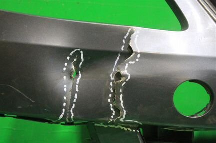 Бампер передний Skoda Fabia 2 рестайлинг 2010-2015