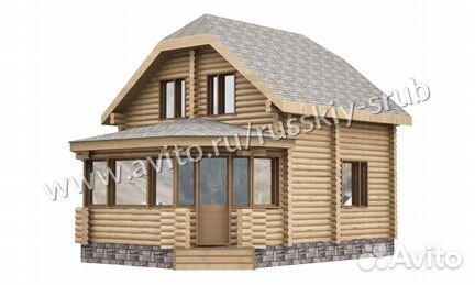 Сруб дома 