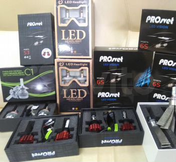 Диодные автомобильные LED лампы H1 H3 H4 H8 H27 Н9